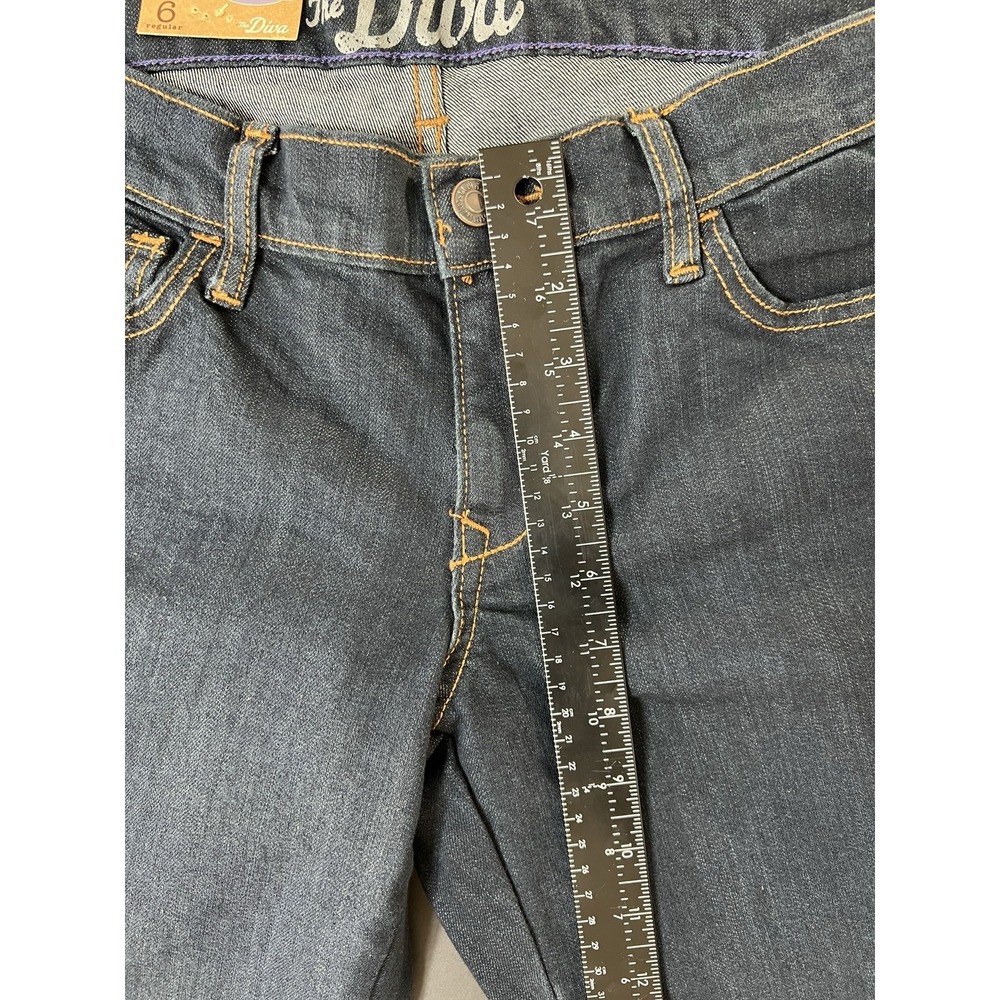 Old Navy The Diva Low Rise Stretch Flared Jeans Women's Size 6 Dark Wash NWT Y2K - Picture 8 of 11